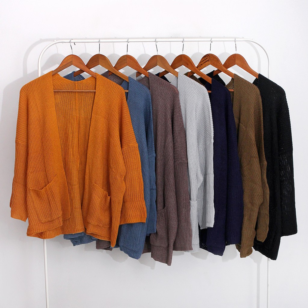OKECHUKU Oversize Lavella Kardigan Wanita Outer Wanita Cardigan Rajut-5
