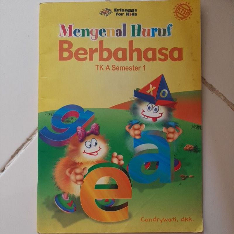 mengenal huruf berbahasa TK A SEMESTER 1erlangga for kids