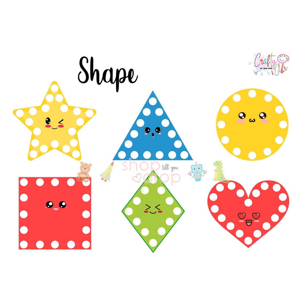 DIY Sticker Dot Activity - Crafty Lab - Mainan Edukasi Stiker Anak