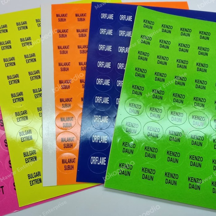 

(TERLARIS) GROSIR 100 LBR Stiker parfum siap pakai isi 63 Bulatan