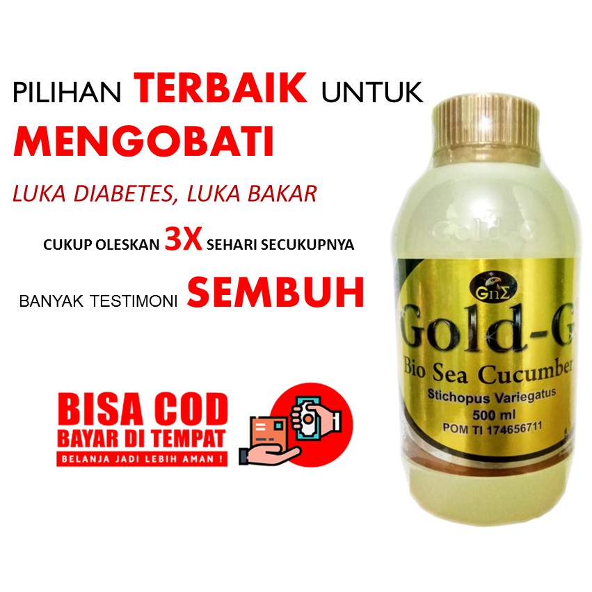 Obat Luka Diabetes Parah Pengering Luka Diabetes Jelly Gamat Gold G Shopee Indonesia