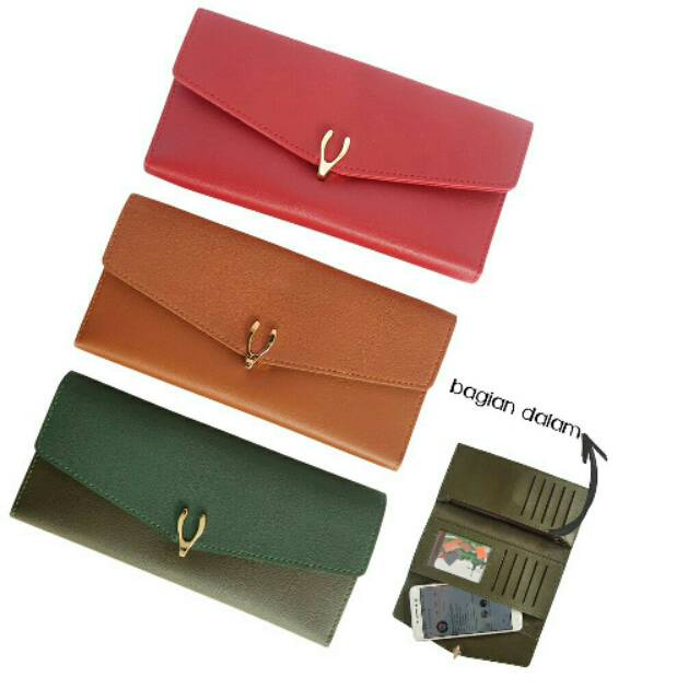 Dompet wanita lipat 3 import
