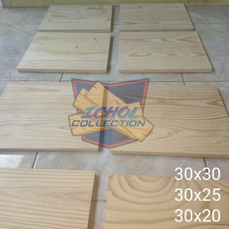 papan kayu media lukis / transfer foto kayu jati belanda