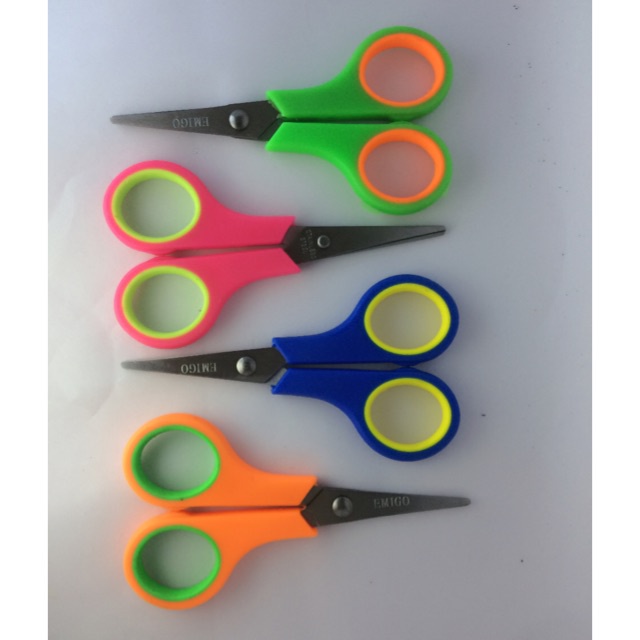 GUNTING WARNA WARNI ATK GUNTING ANAK SEKOLAH PEMOTONG KERTAS SCISSOR KANTOR COLOURFUL UNIK