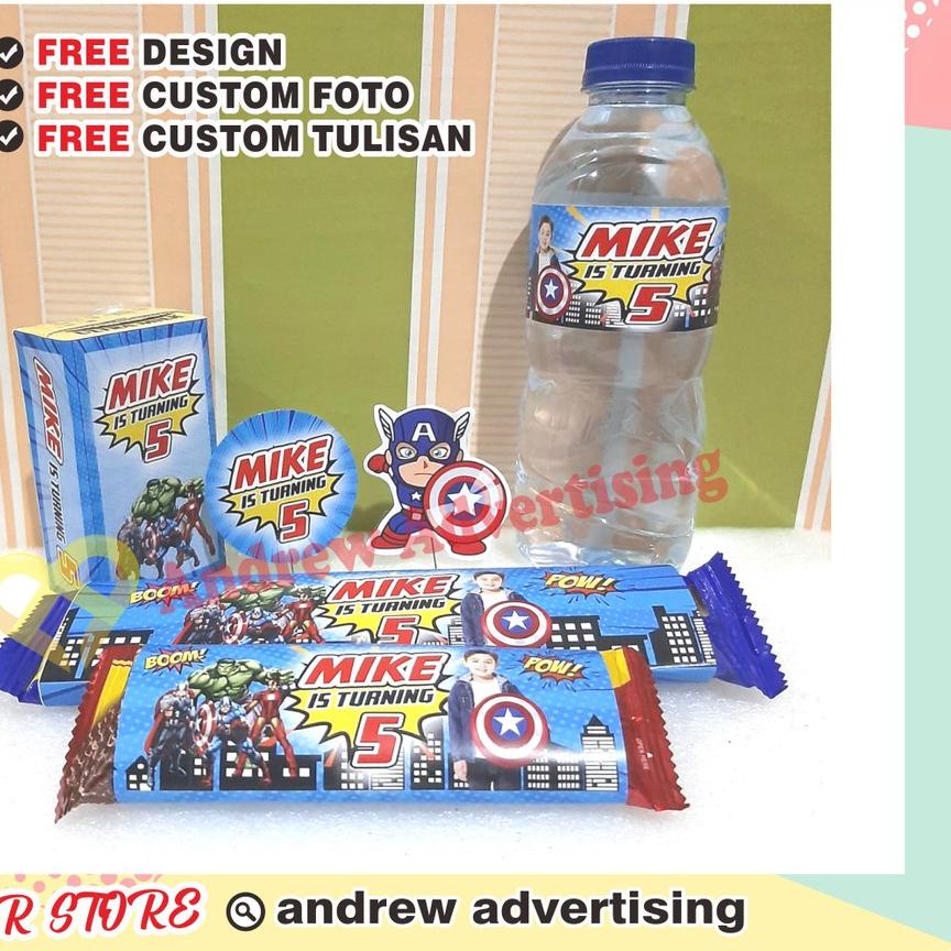 Paket Ulang Tahun Anak Murah / Label Snack Ulang Tahun Dessert Table
