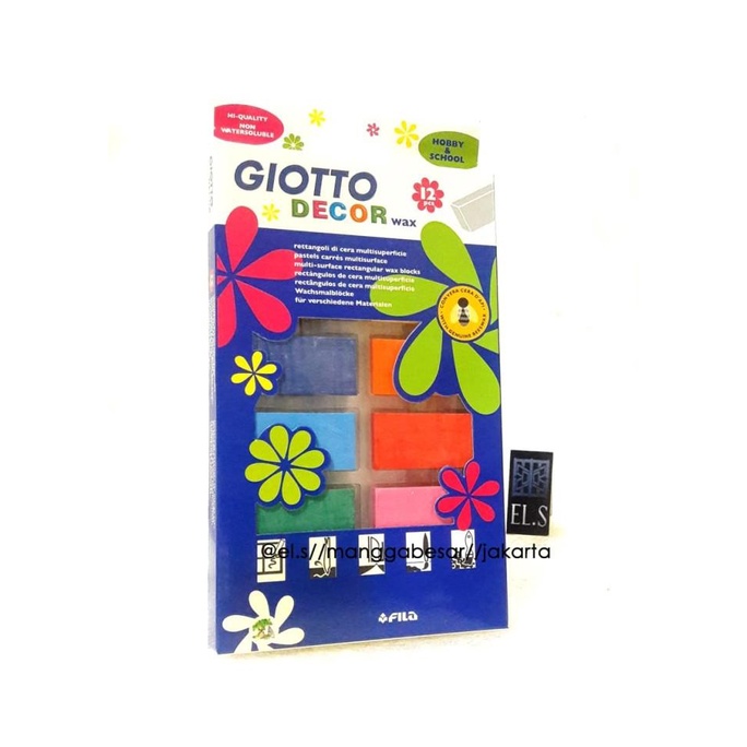 

Giotto Decor Wax - Crayon Block 12 Warna