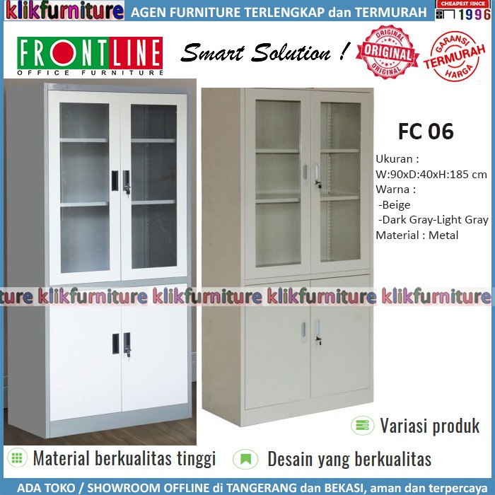 FC 06 Frontline  Lemari  Arsip  FIling Cabinet Besi Shopee 