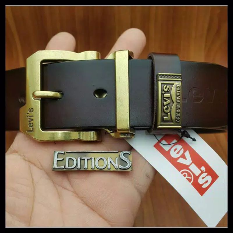 Ikat Pinggang Pria Best Seller Men belt Genuine Leather Gesper Pria Kepala Robot Flexibel