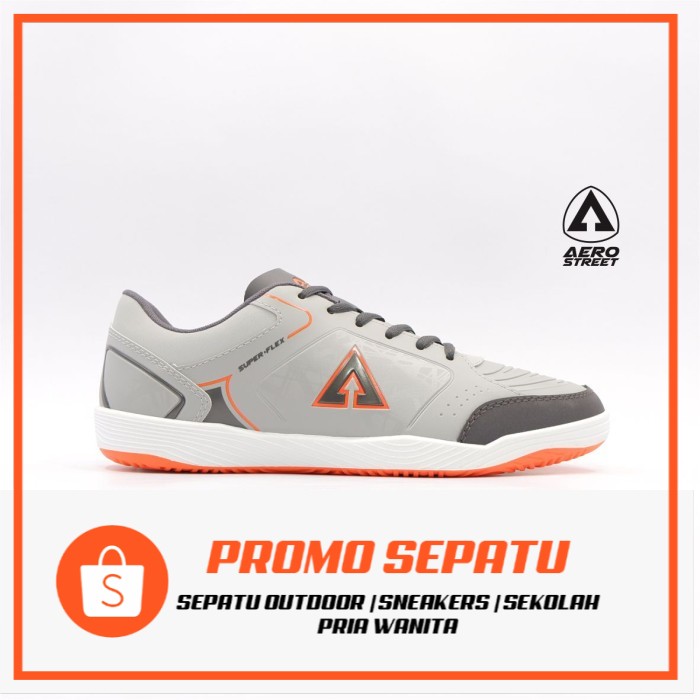 PROMO Sepatu Sport Futsal- Aerostreet 39-42 Mars Abu Orange -  Aero 21AA29 - 39