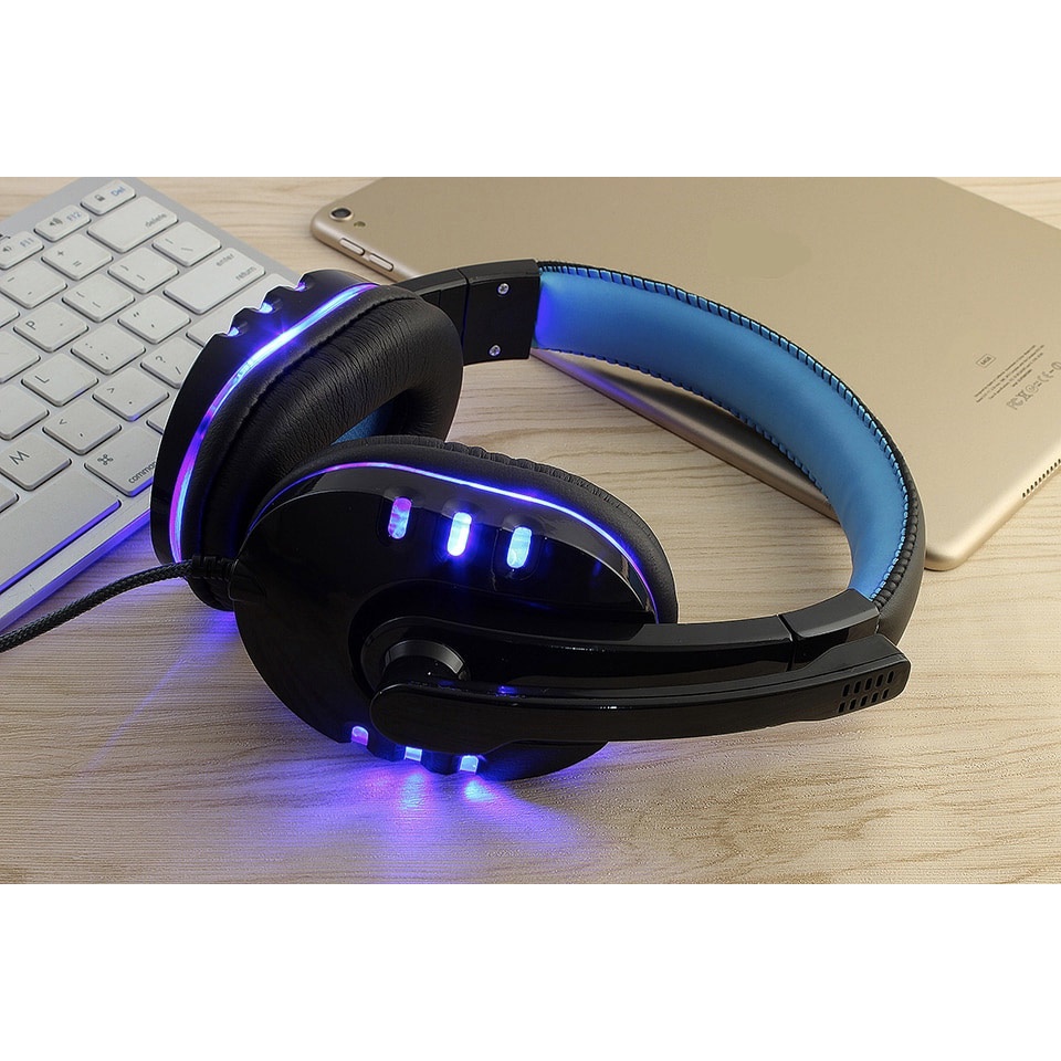 HANXI Gaming Headphone Headset LED with Mic - CH1