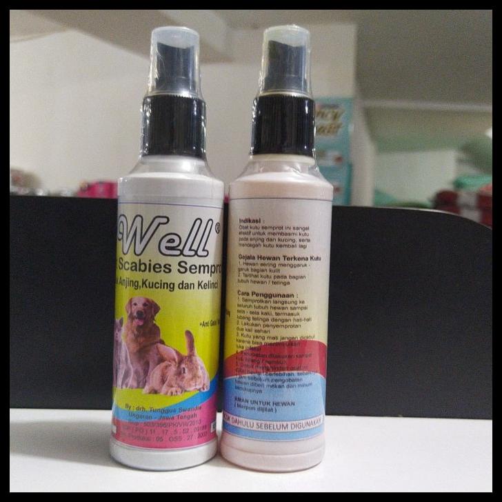Well Obat Scabies Kucing Anjing Kelinci 125 Ml Obat Scabies Semprot