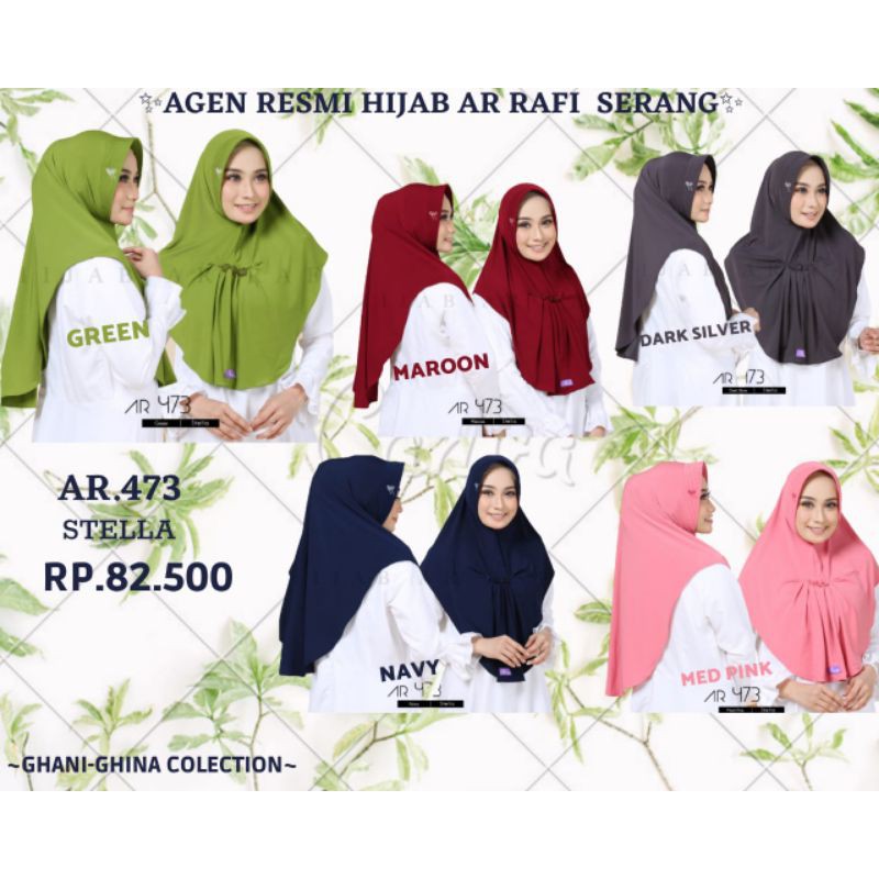 AR 473 Hijab Arrafi Instan