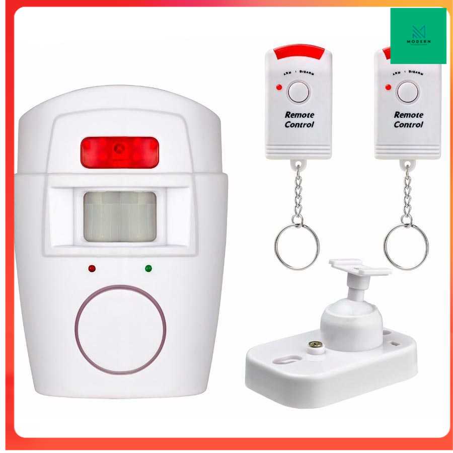 TD-DA EMASTIFF Alarm Anti Maling Infrared PIR Sensor Gerak 2 Remote - YL105