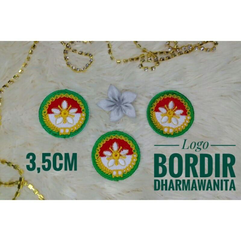 Emblem Bordir Atribut Dharma Wanita Persatuan (DWP)