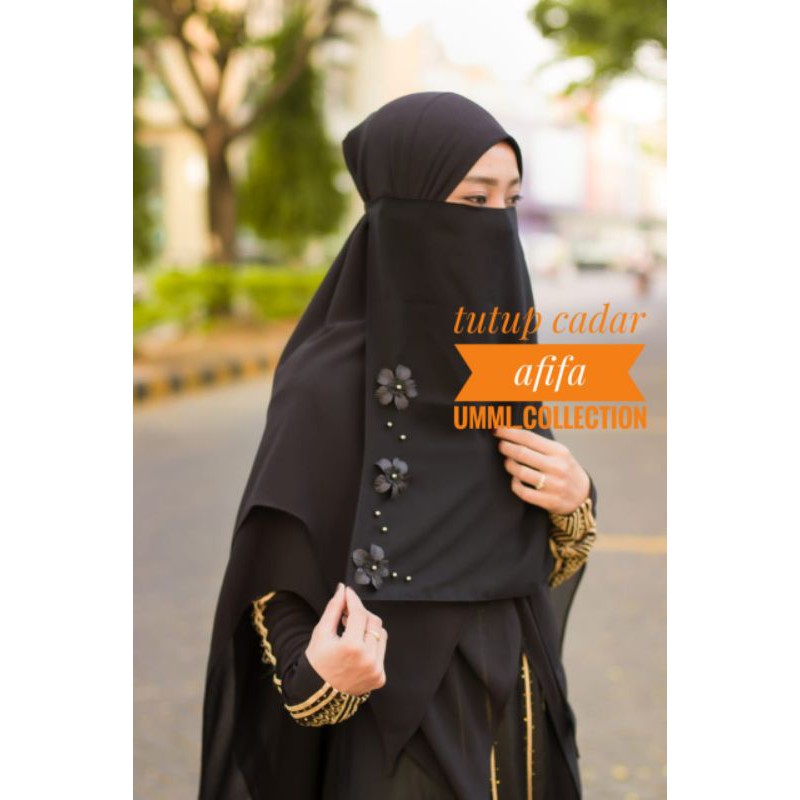 Cadar Motif Bunga | Cadar Niqob Temboro