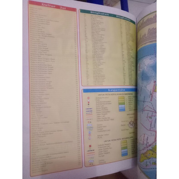 ATLAS GLOBAL 34 Provinsi + INDEX  Ukuran besar 24x32 / atlas ukuran besar