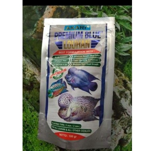 Pelet Louhan AKARI Premium Blue Louhan Makanan Ikan Louhan