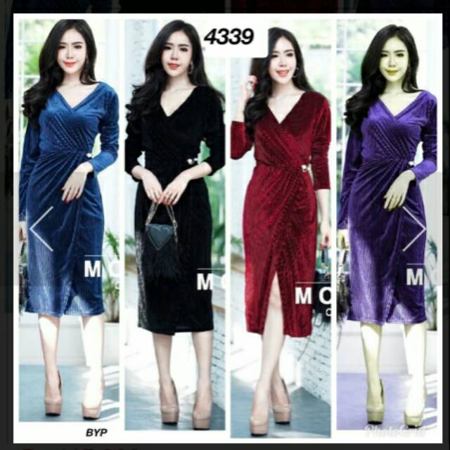 Midi dres import dress bludru 4339 ld90