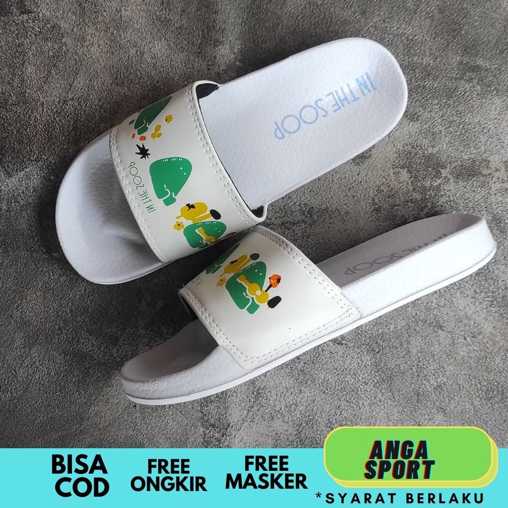 SANDAL SLIDE WANITA IN THE SOOP BTS KOREA TERMURAH / SENDAL SANTAI CEWEK / SANDAL SELOP DISTRO REMAJA