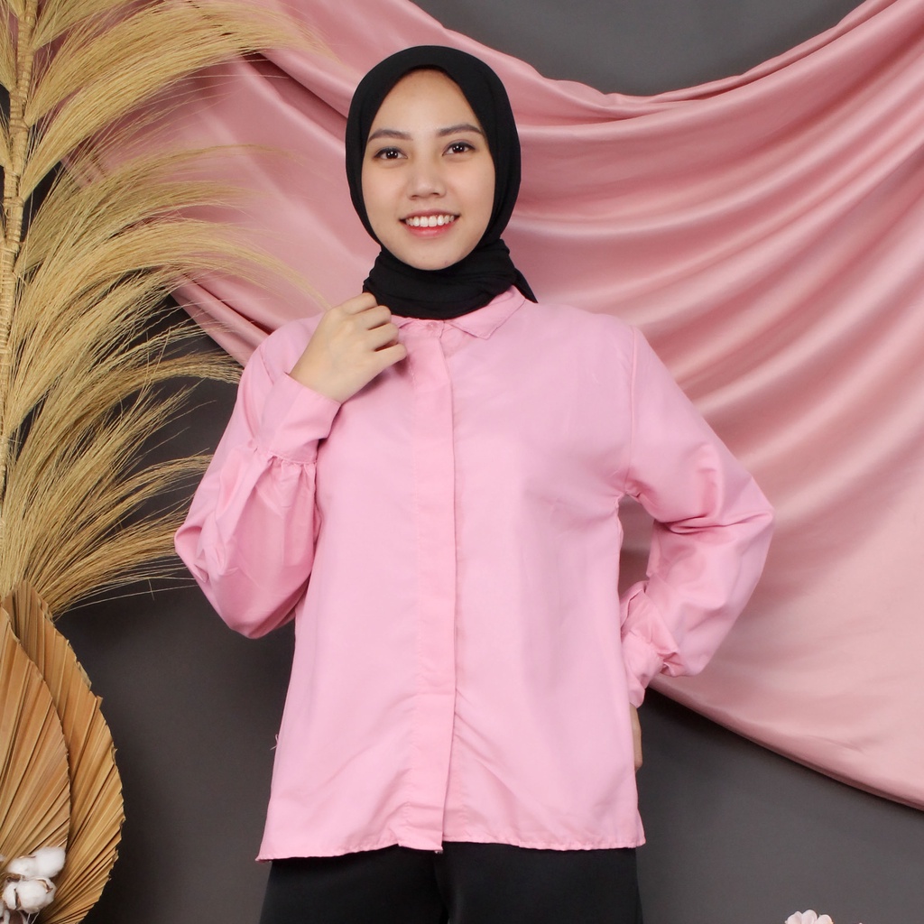Rx Fashion-Baju Atasan Wanita / Giovani Shirt-DUSTY