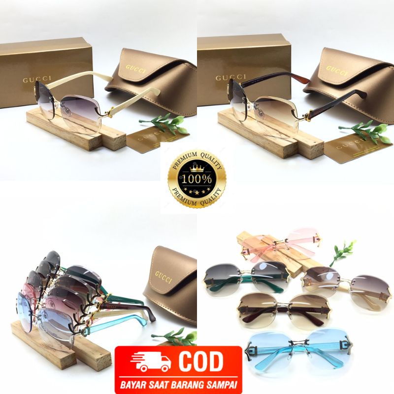 KACAMATA Sunglasses Wanita,GUCCiGESPER,Superpremium,Lensauv+Antisilau