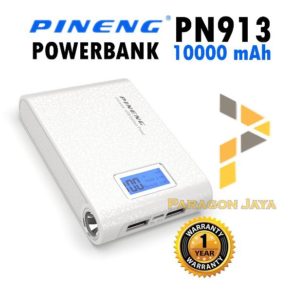 #GudangSatu - Powerbank Pineng / Pineng Powerbank Original 100% PN913 10000 mAh HTM