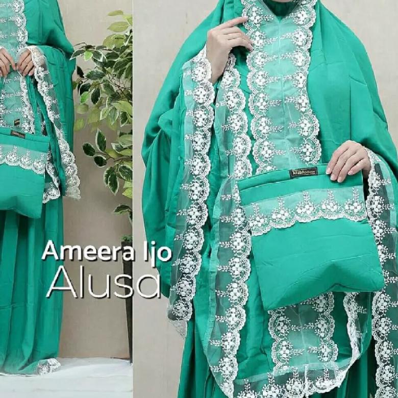 ✳ Gudang_mukenaku Mukena Ameera Andin Amanda manopo Mukena Alusa Bali Renda Jumbo Dewasa Rayon Muken
