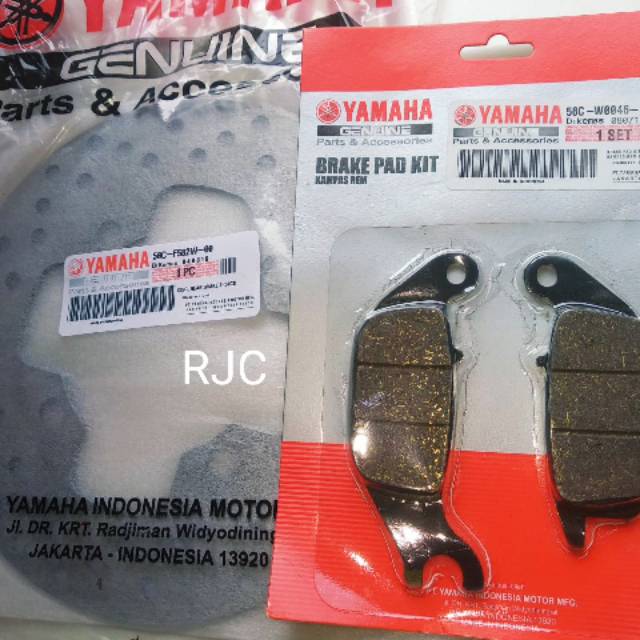 PIRINGAN CAKRAM BELAKANG PLUS KAMPAS REM JUPITR MX NEW MX 135 ORIGINAL