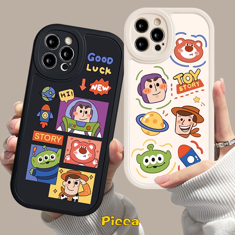 Kartun Lucu Toy Story Losto Casing C53 Realme GT Master Edition C30 C15 C21Y C25Y C31 C25 C35 C25s C12 8 8i 9i C17 C3 C11 C21 C20 8Pro C20A 6 6i 5i 5s 5 6s Cute Bear TPU Cover