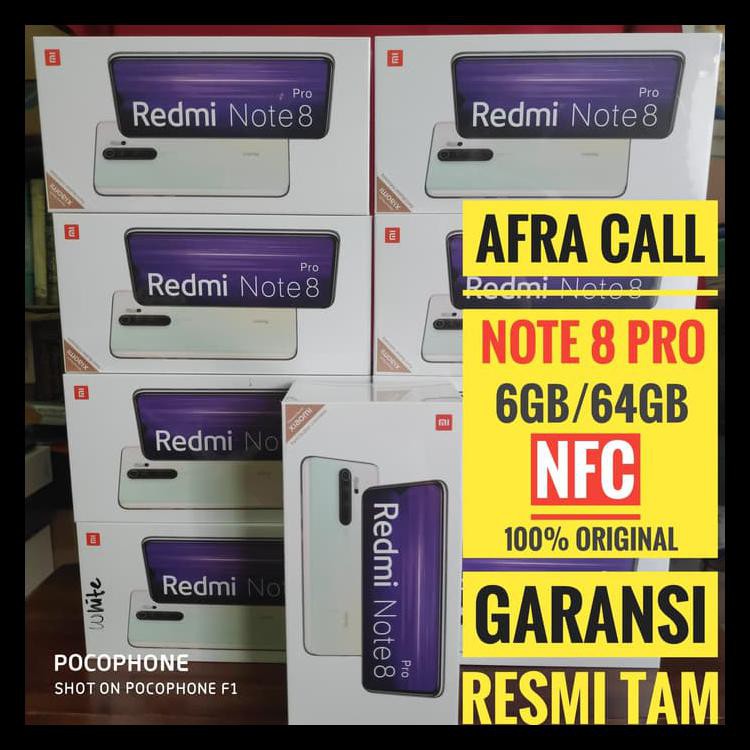 XIAOMI REDMI NOTE 8 PRO TAM RAM 6/64 GARANSI RESMI INDONESIA 6GB 64GB KODE 766