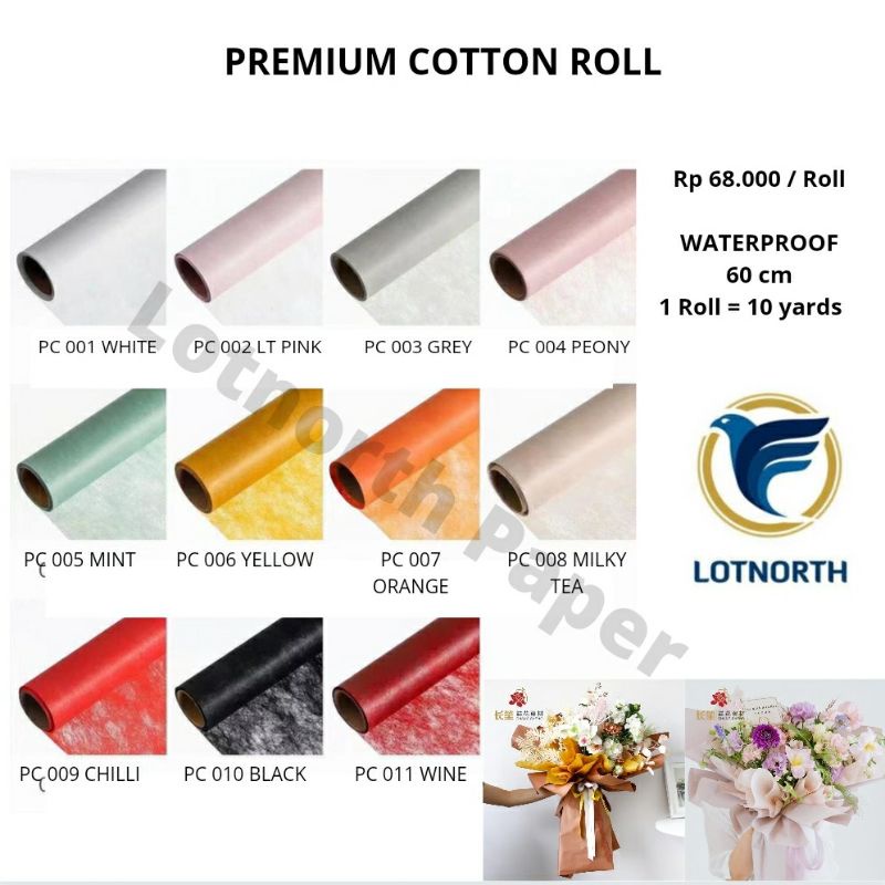 

PREMIUM COTTON ROLL | PREMIUM TISSUE PAPER | HIGH QUALITY | 10 yard atau 9 meter