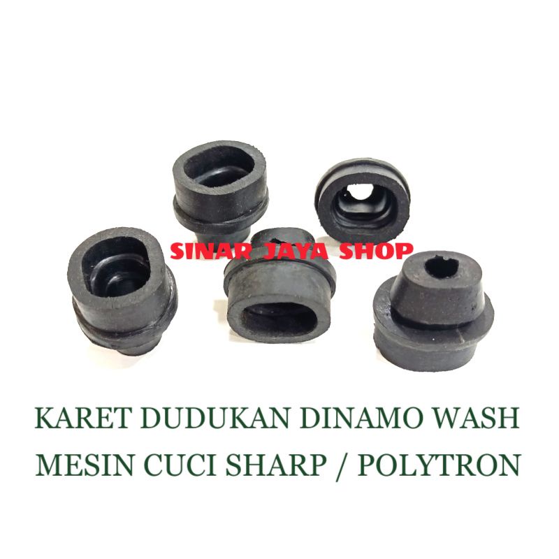 KAKI KARET DINAMO WASH PENCUCI MESIN CUCI SHARP / POLYTRON MODEL OVAL