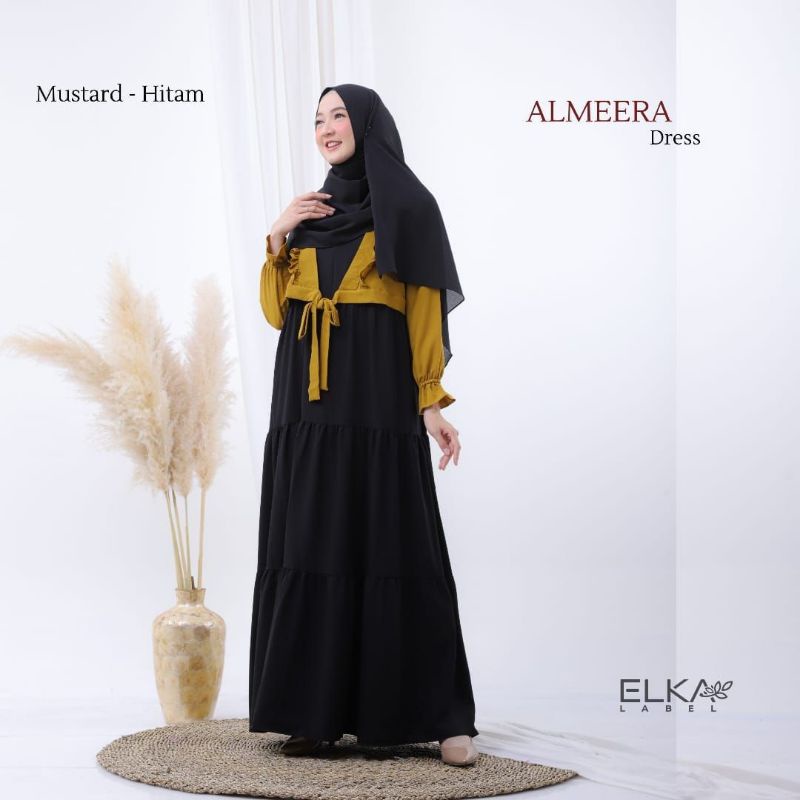 Almeera Dress By Elka Label / Gamis Rompi / Gamis Syar'i / Gamis Busui / Almeera Dress By Elkalabel