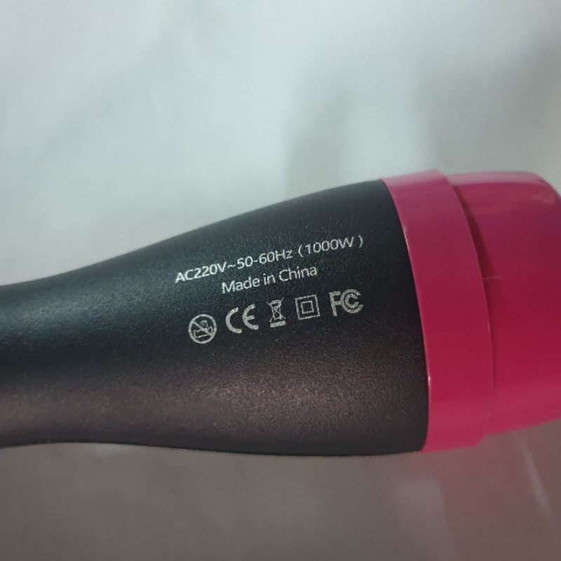 Pengering rambut sisir One stop hot brush hairdyer sisir blow curly Murah