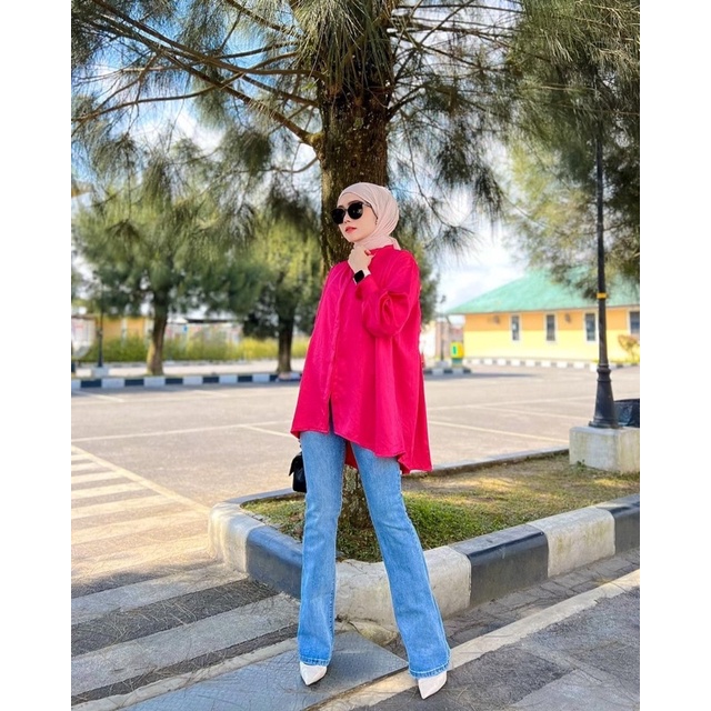 ATASAN KEMEJA WANITA SILK PREMIUM