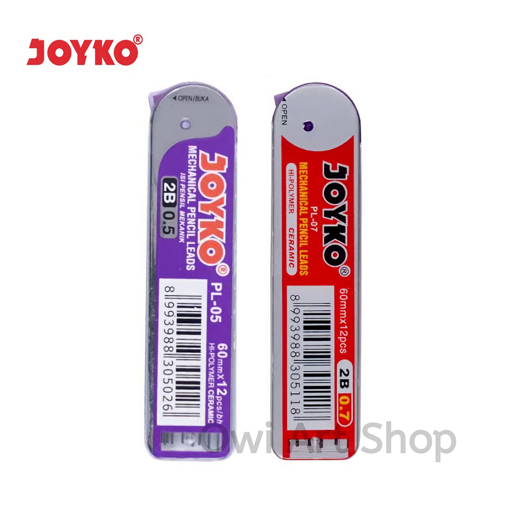 

Isi Pensil Mekanik Joyko 2B PL-05 (0.5mm) / PL-07 (0.7mm)