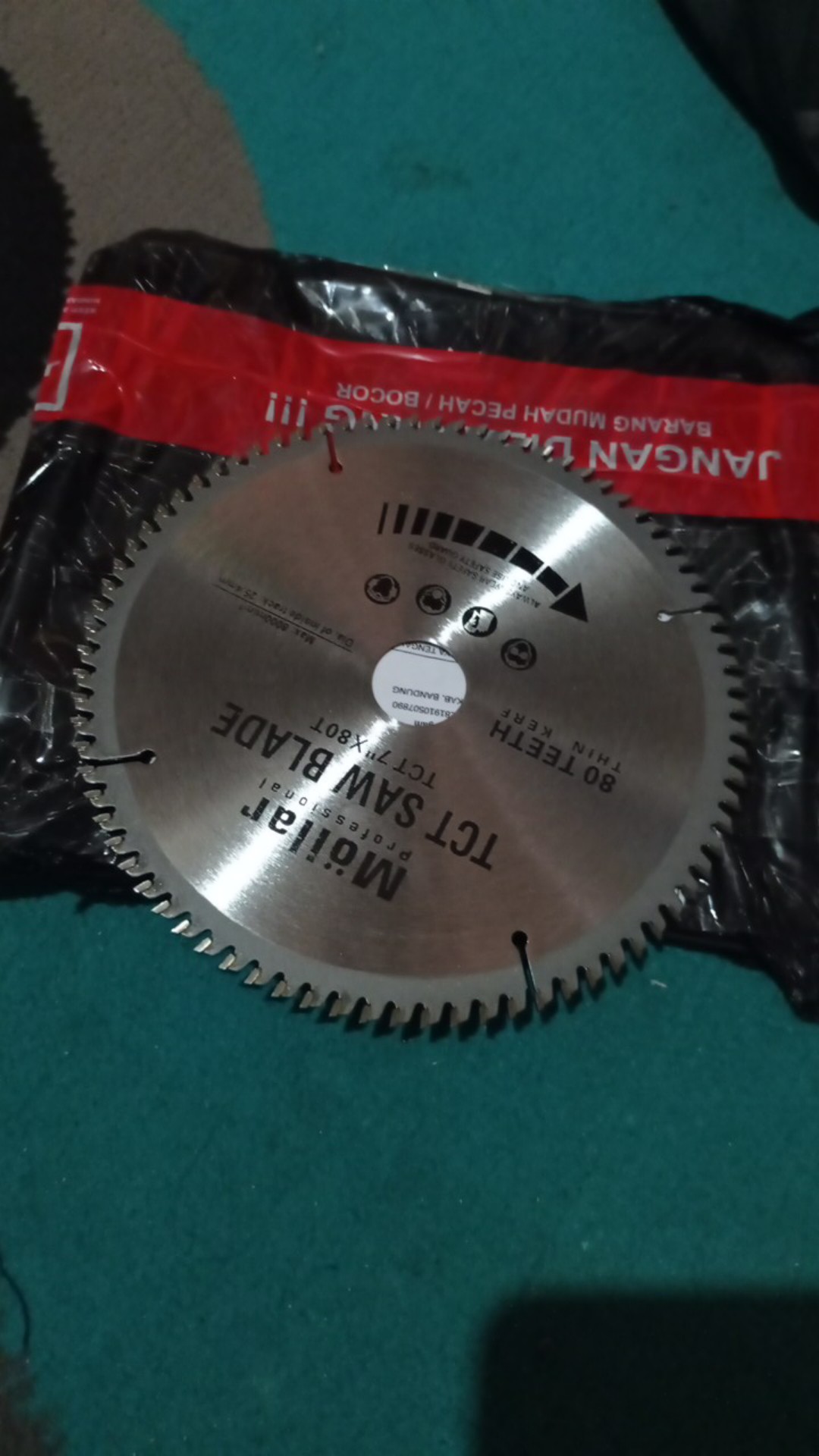 Mata Gergaji Miter Saw 7 Inch 80t Mollar Tct Aluminium Circular Saw Blade