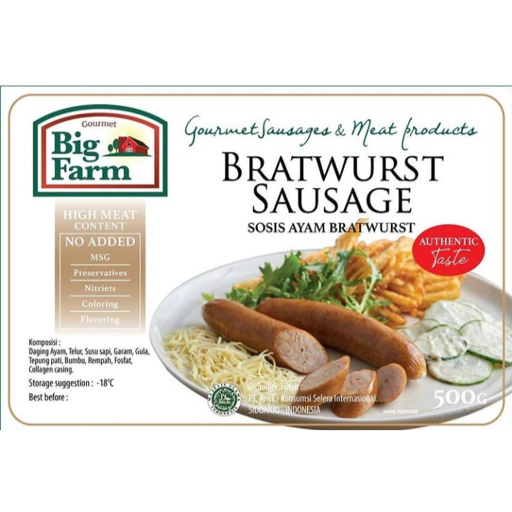 

Sosis Ayam Bratwurst / Sosis bigfarm