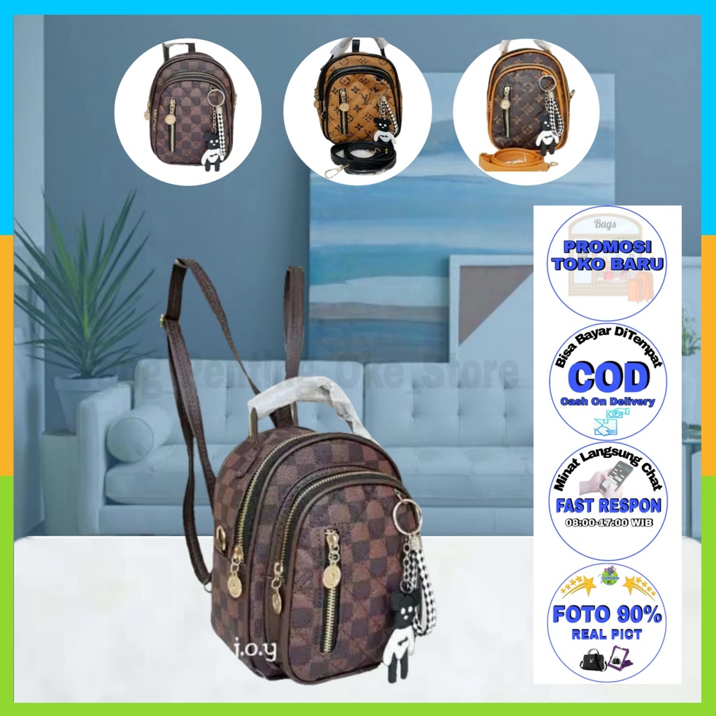 Tas Ransel Wanita Terbaru 2021 / Tas Wanita Kekinian viral / Backpack / tas mini / bags / Tas Cantik