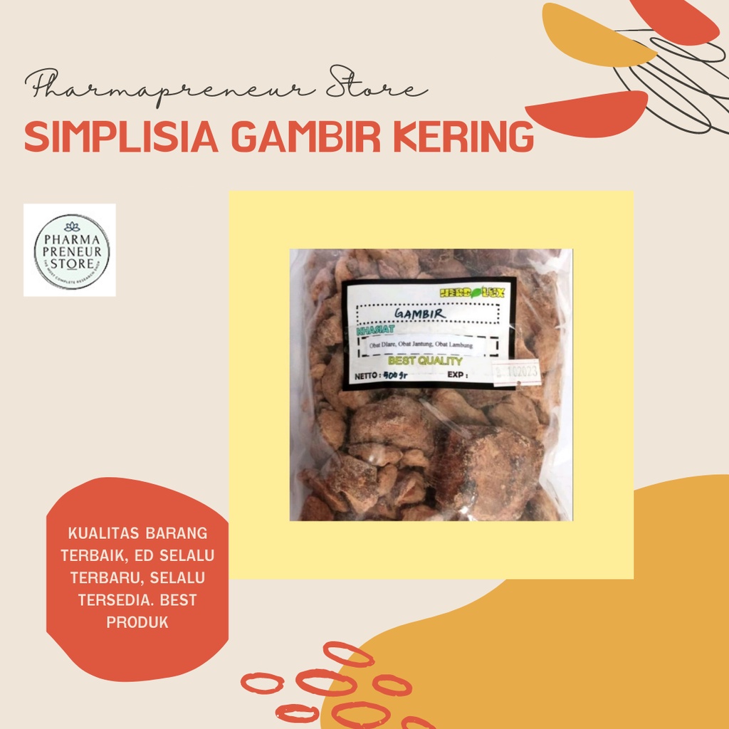 Simplisia Gambir Kering 500gr Best Quality