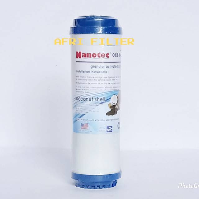 Cartridge Filter Air GAC 10&quot; ( Granulan Activated Carbon) Nanotec