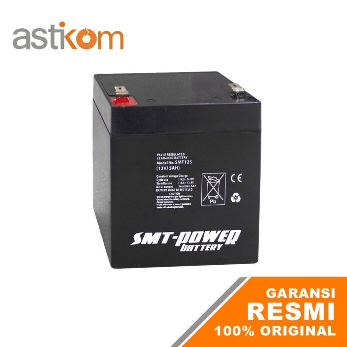 Power Battery Baterai UPS Samoto SMT125 12V 5AH Aki Kering