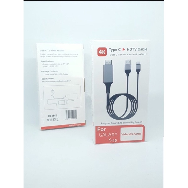 Kabel HDMI HDTV Type-C + USB Charging