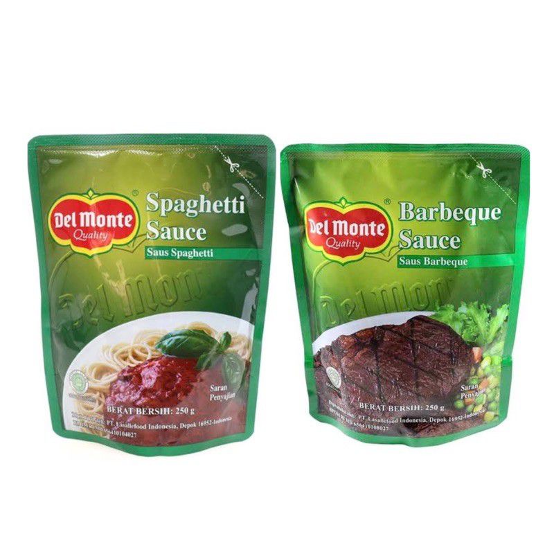 

Delmonte Spaghetti Sauce, Barbeque Sauce Pouch 250gram