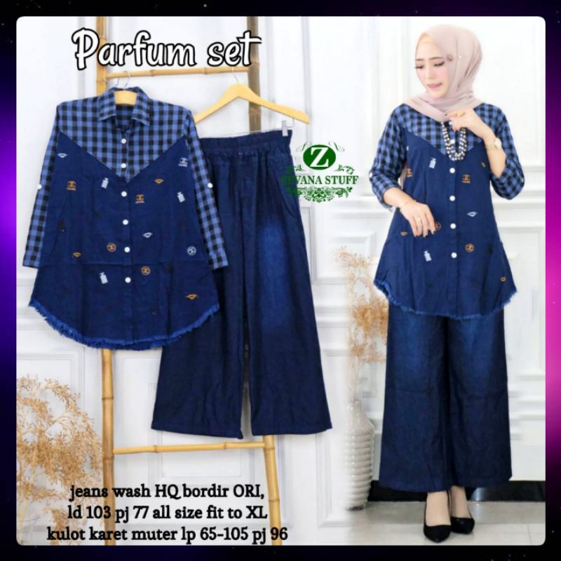 Setelan Jeans Wanita Parfum Stelan Jeans Wanita Stelan Jeans Wanita Set