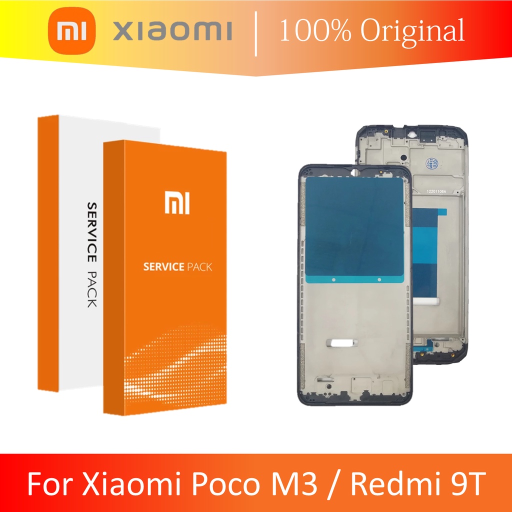 (ORIGINAL 100% XIAOMI) MIDDLE FRAME BEZEL RANGKA TULANG LCD XIAOMI POCOPHONE POCO M3 / REDMI 9T