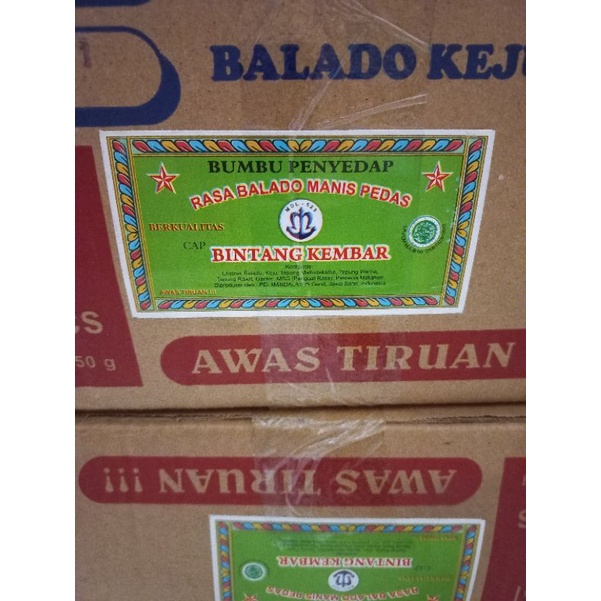 

p4yu bumbu penyedap bintang kembar 1 bal