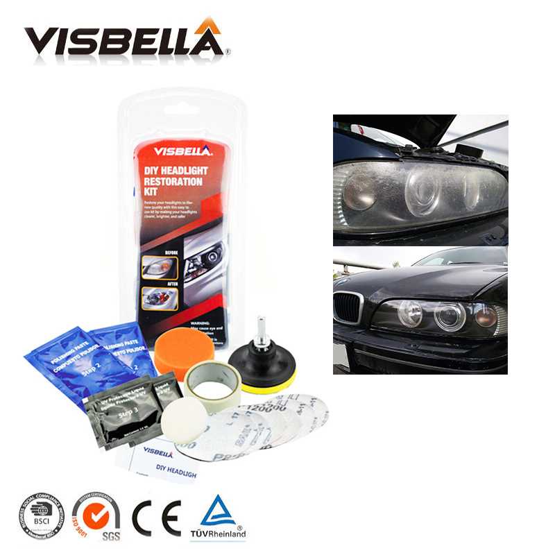 Visbella Pembersih Lampu Mobil DIY Headlight Restoration Kit - SKG-292