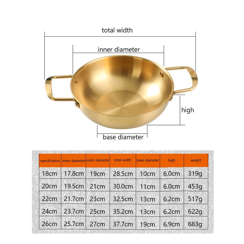 Panci Mie Instan Bahan Stainless Steel Tebal Gaya Korea Untuk Rumah Tangga