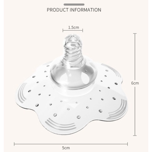 [FREE Kotak] Dot Puting Susu Ibu Bayi Silikon / Nipple Shield BPA FREE